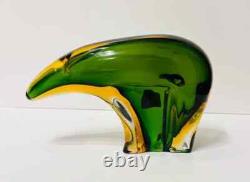 Vintage Murano Glass Aldo Bon Labeled Polar Bear Sculpture-1960s-EXTREMELY RARE Vintage Murano Glass Aldo Bon Labeled Polar Bear Sculpture-1960s-EXTREMELY RARE