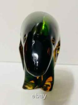 Vintage Murano Glass Aldo Bon Labeled Polar Bear Sculpture-1960s-EXTREMELY RARE Vintage Murano Glass Aldo Bon Labeled Polar Bear Sculpture-1960s-EXTREMELY RARE