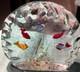 Vintage Murano Glass Aquarium Sculpture. Handcrafted Tropical Fish 6x 7 Heavy
