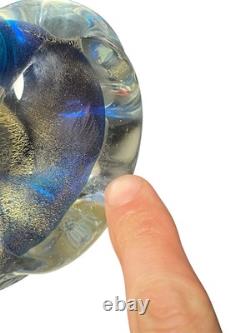 Vintage Murano Glass Archimede Seguso Flavio Poli Style Adventurine Duck Figure