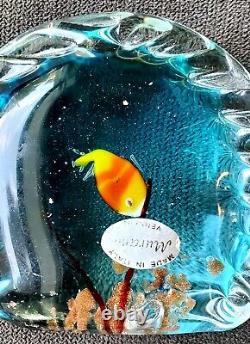 Vintage Murano Glass Art Alfredo Barbini Style Fish Tank Aquarium