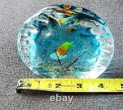 Vintage Murano Glass Art Alfredo Barbini Style Fish Tank Aquarium