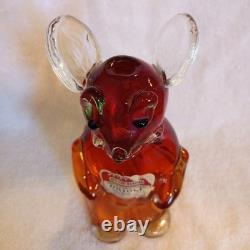 Vintage Murano Glass Artist Archimede Seguso Mouse Decanter by Drioli 1960s