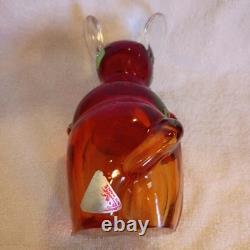 Vintage Murano Glass Artist Archimede Seguso Mouse Decanter by Drioli 1960s