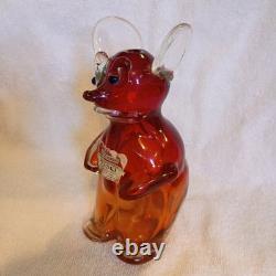 Vintage Murano Glass Artist Archimede Seguso Mouse Decanter by Drioli 1960s