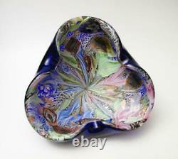 Vintage Murano Glass Avem Tutti Frutti End Of Day Cased Bowl MID Century Italian