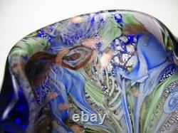 Vintage Murano Glass Avem Tutti Frutti End Of Day Cased Bowl MID Century Italian