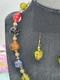 Vintage Murano Glass Bead Necklace and Earrings