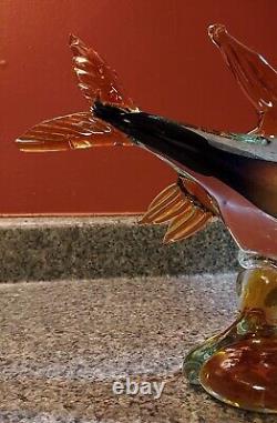 Vintage Murano Glass Beautiful Fish Figurine Italian Art