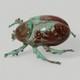 Vintage Murano Glass Beetle Figurine Hand Made Italian Art Glass Bug Sculpture