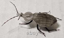 Vintage Murano Glass Beetle Scaphinotus Lampwork Italian Art Glass Insect Figure