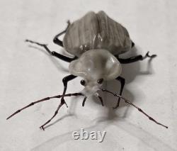 Vintage Murano Glass Beetle Scaphinotus Lampwork Italian Art Glass Insect Figure