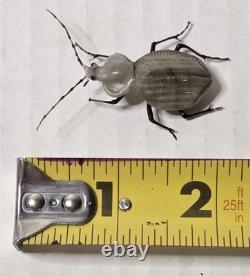 Vintage Murano Glass Beetle Scaphinotus Lampwork Italian Art Glass Insect Figure