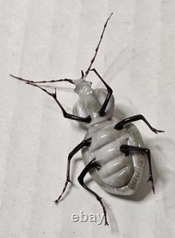Vintage Murano Glass Beetle Scaphinotus Lampwork Italian Art Glass Insect Figure