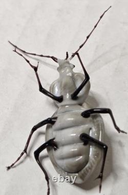 Vintage Murano Glass Beetle Scaphinotus Lampwork Italian Art Glass Insect Figure