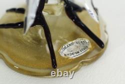 Vintage Murano Glass Bird Alfredo Barbini Crane Sculpture Zanfirico
