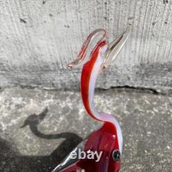 Vintage Murano Glass Bird Sculpture Italy Venetian Art Object Figurine