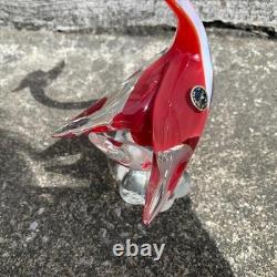 Vintage Murano Glass Bird Sculpture Italy Venetian Art Object Figurine