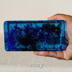 Vintage Murano Glass Block Aquarium Paperweight Tropical Fish Made in Italy