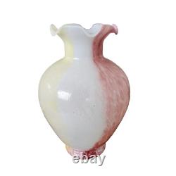Vintage Murano Glass Blown Vase Made In Italy