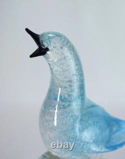 Vintage Murano Glass Blue Bird Sculpture Formia