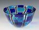 Vintage Murano Glass Bowl Italian Venetian Unsigned Blue Black