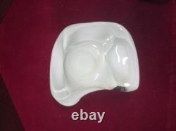 Vintage Murano Glass Bowl Millefiori Tutti Fruity Scroll Corner See Spot