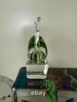 Vintage Murano Glass Candese Aquarium Block