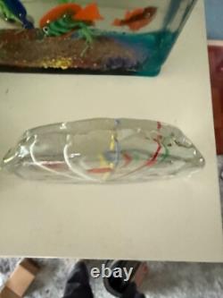 Vintage Murano Glass Candese Aquarium Block
