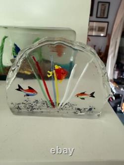 Vintage Murano Glass Candese Aquarium Block