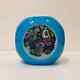 Vintage Murano Glass Cased Faceted Millefiori Cube Paperweight-Silver-Exc Cond