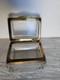 Vintage Murano Glass Casket Style Jewelry Box Clear