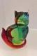 Vintage Murano Glass Cat Paperweight Sculpture Mario Costantini Italy 8 1/4