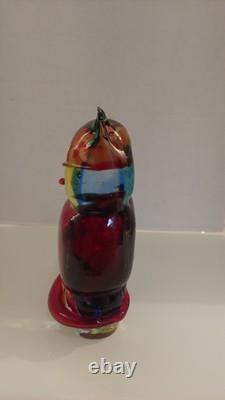 Vintage Murano Glass Cat Paperweight Sculpture Mario Costantini Italy 8 1/4
