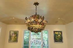 Vintage Murano Glass Chandelier And Matching Sconces
