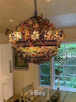 Vintage Murano Glass Chandelier And Matching Sconces