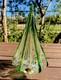Vintage Murano Glass Christmas Tree Green Tips Original Sticker