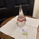 Vintage Murano Glass Christmas Tree Red Green White Inside 3 x 6.25