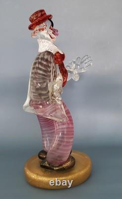 Vintage Murano Glass Clown Attributed To Cenedese