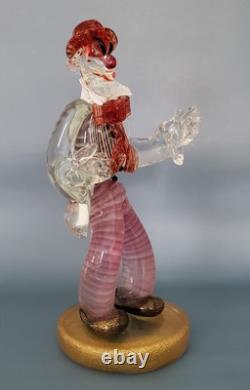 Vintage Murano Glass Clown Attributed To Cenedese