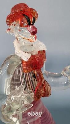 Vintage Murano Glass Clown Attributed To Cenedese
