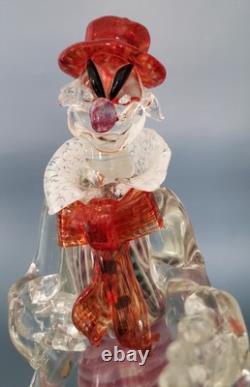 Vintage Murano Glass Clown Attributed To Cenedese