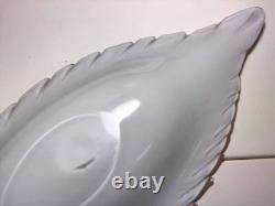 Vintage Murano Glass Copper Aventurine Leaf Shaped Dish