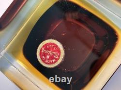 Vintage Murano Glass Cube Bowl Dish Tray Art Glass Made In Italy