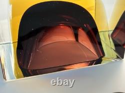 Vintage Murano Glass Cube Bowl Dish Tray Art Glass Made In Italy