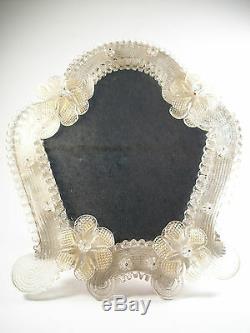 Vintage Murano Glass Dressing Table/Vanity Mirror Italy Mid 20th Century