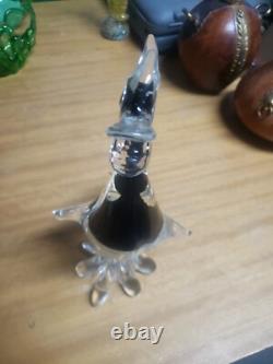 Vintage Murano Glass Duck Colorful 12 Tall Bird Art Heavy