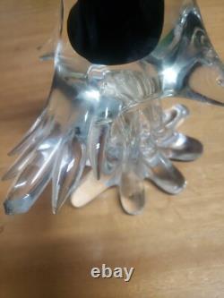 Vintage Murano Glass Duck Colorful 12 Tall Bird Art Heavy