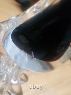 Vintage Murano Glass Duck Colorful 12 Tall Bird Art Heavy