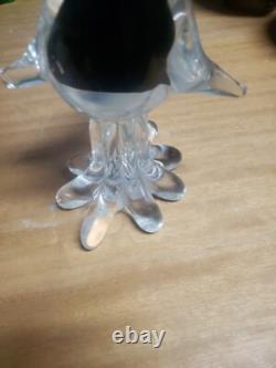 Vintage Murano Glass Duck Colorful 12 Tall Bird Art Heavy